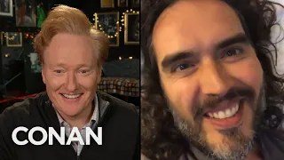 Russell Brand Thinks Conan's Hair Is A Phallic Symbol - CONAN on TBS