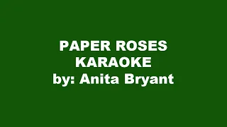 Anita Bryant Paper Roses Karaoke