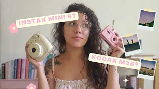 ANALÓGICAS: CURIOSIDADES E APRENDENDO A USAR KODAK M35 E INSTAX MINI 8