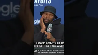 "They came out and hit us in the mouth."KD speaks on the Suns' Game 6 loss vs. the Nuggets #shorts