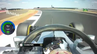 F1 2018 Silverstone onboard pole lap Lewis Hamilton