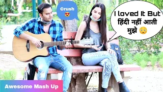 Randomly Singing Bollywood Mash Up | Cute Girl Reaction Video | Siddharth Shankar