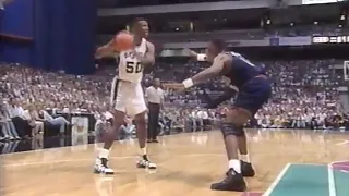 David Robinson vs Dikembe Mutombo | Apr 18, 1995