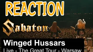 SABATON Winged Hussars Live The Great Tour Warsaw Reaction