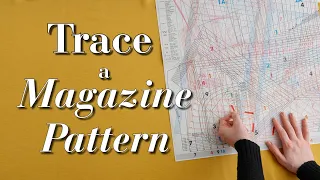 Trace a Magazine Pattern