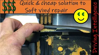 How To Easily Repair Soft Interior Automotive Vinyl:  e.g., Armrest, Console Lid, Dash Repair