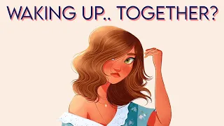 ASMR || Waking up.. together? ♡ [F4A] [Friends to lovers] [Denial] [Accidental cuddling] [Kissing]