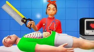 Performing SURGERY On JELLY in Surgeon Simulator! (gone wrong)