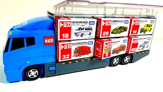 12 Type Cars ☆ Unpack Tomica minicars and put them in the cleanup convoy