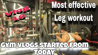 Most Effective Leg Workout || OLd School Workout Skill || Vlog 10 ||