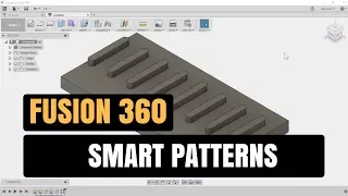 Fusion 360 - Smart Patterns - How To Pattern With Special Dimensions