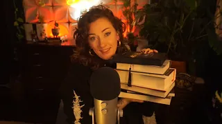 ASMR | 🗡️ Very Chatty Fantasy Book Haul (Whispering, Book Tapping, Visual Tracing)