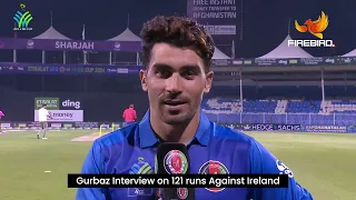 Cricket | Rahmanullah Gurbaz's Post Match Interview after hitting a century | AFG vs IRE ODI