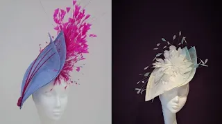 DIY: Two layered Sinamay Fascinator headpiece