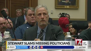 Jon Stewart slams politicians missing from 9/11 benefits hearing