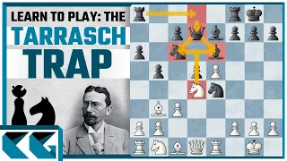 DANGEROUS Chess Opening Trap for Open Variation of the Ruy Lopez - Learn to Play the Tarrasch Trap!