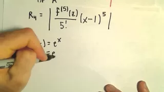 Taylor's Remainder Theorem - Finding the Remainder, Ex 1