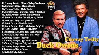CONWAY TWITTY & BUCK OWENS - Best Classic Country Songs 70's 80's - Country Duets Songs