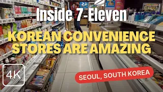 South Korea Has Amazing Convenience Stores | Inside 7-Eleven in Seoul | Walking Tour