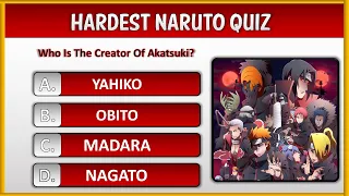20 HARDEST NARUTO QUIZ Only True Fans Can Answer  ❓