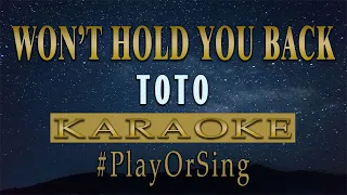 I Won't Hold You Back - Toto (KARAOKE VERSION)