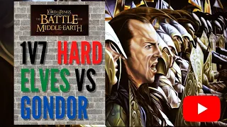 BFME 1 - Blue Wizard Mod - Elves vs 7 HARD Gondor