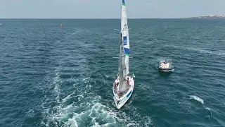 Cap Martinique -  Alexandre Bondonneau et Rémy Hurdiel à Fort-de-France , vu de drone