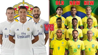 Ronaldo Benzema Bale 🆚 Brazil Old Now New Legends (Kaka Ronaldinho Neymar Rodrygo Vinicius Antony)💪⚽