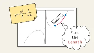 How to Find the Arc Length of Curve y = x^3/3 + 1/(4x) from x = 1 to x = 2 | Glass of Numbers