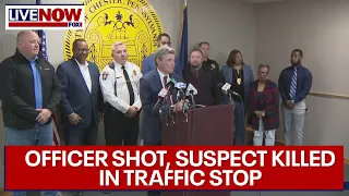 Chester police shooting: Officer shot during traffic stop, suspect killed | LiveNOW from FOX