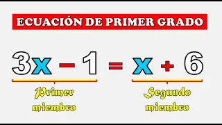 ECUACIÓN DE PRIMER GRADO 1 (Para estudiantes de primaria y primer año de secundaria)