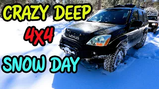 New Years 4X4 Snow Wheeling Toyota Day | 4Runner, TRD PRO Taco. GX470