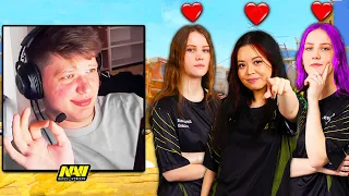 S1MPLE PLAYS MORE CSGO WITH NIP GIRLS!