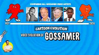 Voice Evolution of GOSSAMER - 75 Years Compared & Explained | CARTOON EVOLUTION