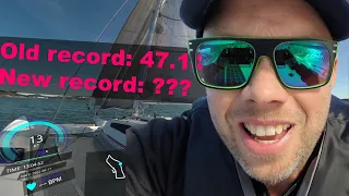 How to sail faster than the wind? (Thursday Tune-up Training) record attempt