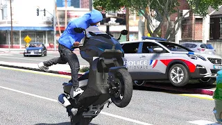 GTA 5 FRANCE - T-MAX FACE A LA POLICE NATIONALE BORDEL EN VILLE