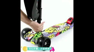 How to fold a scooter