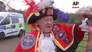 Royalist Town Crier announces Harry & Meghan engagement - AP