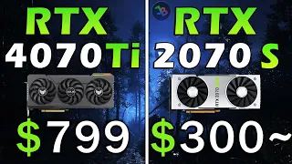 RTX 4070 Ti vs RTX 2070 Super | REAL Test in 15 Games | 1440p | Rasterization, RT, DLSS 2, DLSS 3 FG