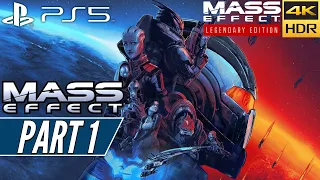 MASS EFFECT LEGENDARY EDITION (PS5) Walkthrough Gameplay PART 1 [4K 60FPS HDR] - No Commentary