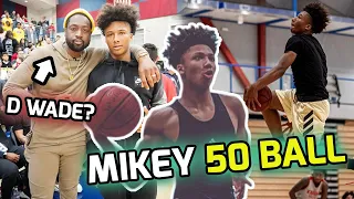 Mikey Williams Drops 50 Points In Front Of DWAYNE WADE! Best Freshman EVER!? 🔥