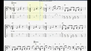 "The Doors - Waiting For The Sun" Ukulele Finger Style Score & Tab