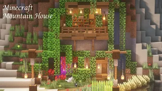 How to Build a Survival Mountain House | Minecraft Tutorial 🍄 (#15)