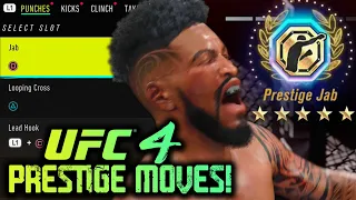 UFC 4 Career Mode Gameplay EP. 15 - Prestige Moves For Power! Unlocked Tyson Fury and Anthony Joshua