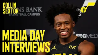 COLLIN SEXTON 2023/24 Media Day Availability 🎙️ | UTAH JAZZ