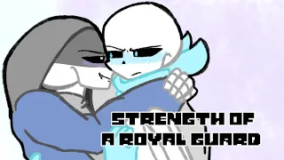 Strength of a Royal Guard (comic by me) (DustSwap) //Undertale AU Sanses//