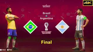 FIFA 23 | BRAZIL vs. ARGENTINA | NEYMAR vs. MESSI | FIFA WORLD CUP FINAL | [4K]