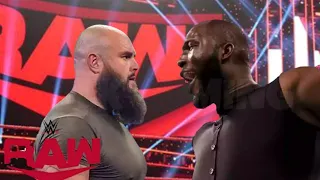 WWE November 28, WWE Braun Strowman Vs. Omos Jordan omogbehin - RAW 2021