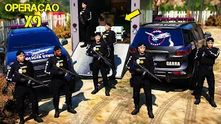 OPERAÇÃO X9 - COMBATE ao TRÁFICO | GTA 5 POLICIAL