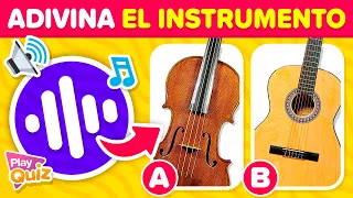 Adivina el Instrumento Musical por su Sonido 🎸🎶🎺 | Test Música | PlayQuiz Trivia